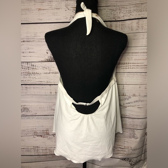 VENUS Goddess Enhancer White Swim Top Tankini size 14 NWOT - Picture 10 of 11